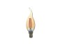 LAMPARA VELA CRISTAL PUNTA TORCIDA GOLD FILAMENTO LED E14 4W 2200K 360º 230V