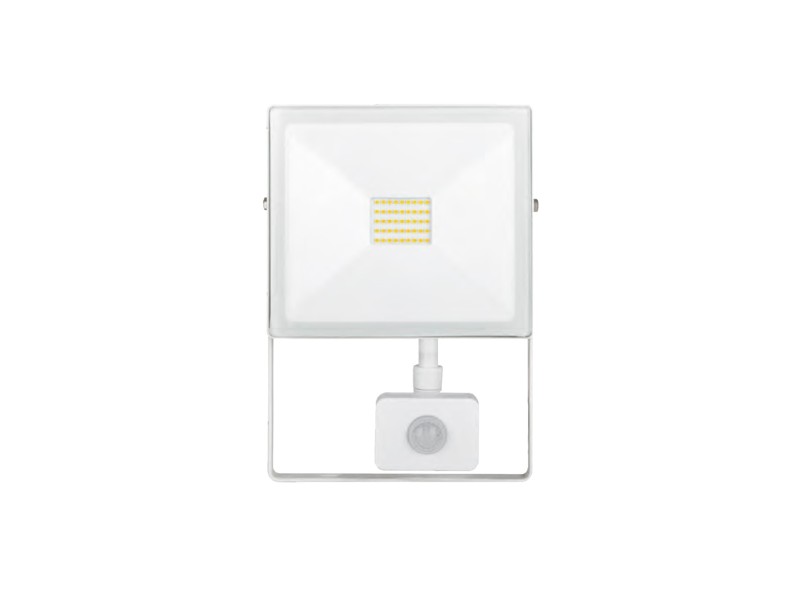 PROYECTOR LED CON SENSOR DE PRESENCIA Y CREPUSCULAR 20W 3000K BLANCO