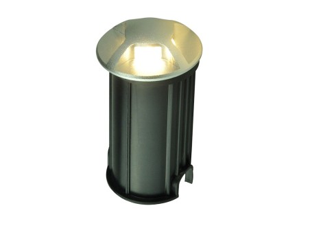 UPLIGHT LED IP65 3W 3000K PLATA REDONDO